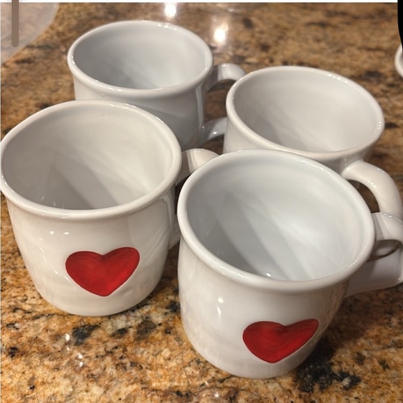 Williams Sonoma Red Heart Mug and Tray Set - Picture 2 of 7